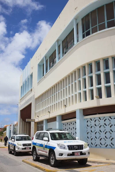 Oranjestad Aruba Juillet 2022 Poste Police Aruba Parking Voitures Police — Photo