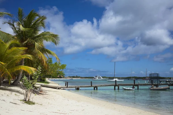 Oranjestad Aruba Juli 2022 Pier Die Dienst Doet Als Bijboot — Stockfoto