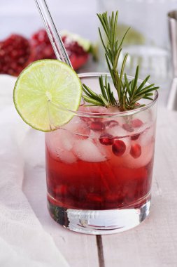The Pomegranate Paloma is a classic cocktail made with freshly squeezed pomegranate juice in place of soda and a generous helping of tequila. Ideal for holiday celebrations.