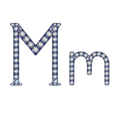 Büyük harf ve küçük harf İngiliz dili tasarımcısı alfabesi değerli taş stili, vektör illüstrasyonu. Markalaşma, logolar, tipografi, mücevher tasarımı ve prim projeleri için uygundur