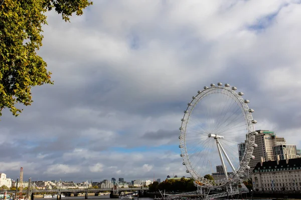 London Eye Знаменита Пам Ятка Столиці Англії — стокове фото