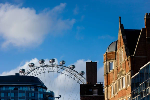 London Eye Een Beroemde Bezienswaardigheid Hoofdstad Van Engeland — Stockfoto