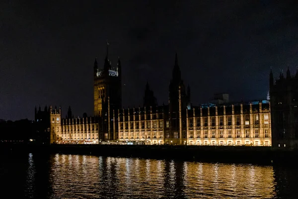 Palácio Westiminster Londres Inglaterra Reino Unido Noite — Fotografia de Stock