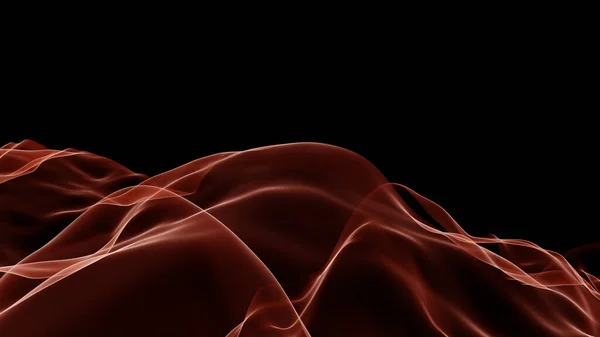 Абстрактні Хвилі Прозорої Барвистої Енергії Чорному Тлі Ілюстрація Рендеринг — стокове фото