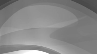 Eğri bir örüntünün siyah ve beyaz soyut çizimi. 3d görüntüleme, 3d bilgisayar görüntü oluşturur