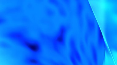 Colorful geometric abstract illustration with blue shapes. 3d rendering (CGI)