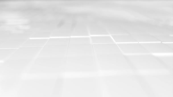 Abstract White Gradient Background Displaced Tiles Video — Stock Video