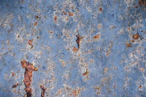 生锈的质感带有剥皮漆的旧金属表面 — 图库照片