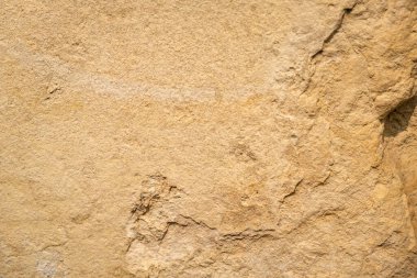 Doğal Bej Taşı dokusu, Sert Kaya Yüzeyi, Yüksek Çözünürlük, Açık Yer Jeolojisi.