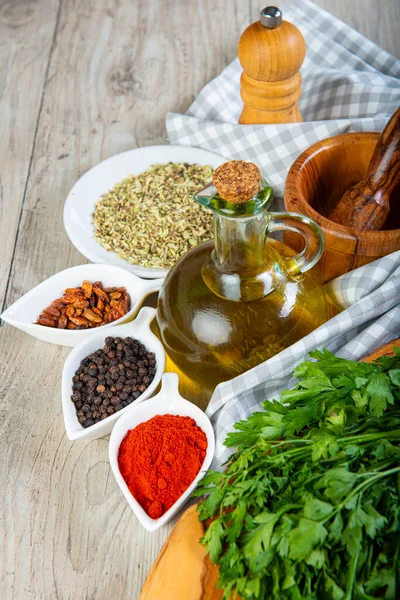 Chimichurri Argentine Sauce Ingredients Prepare Royalty Free Stock Images