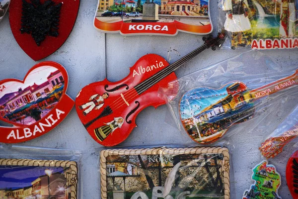 Сувениры Продажи Городе Корче Албании — стоковое фото