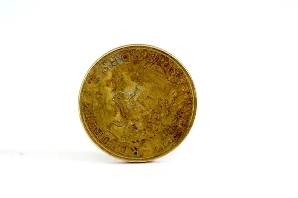 Albania Coin Close View Economy Concept — Stock Photo, Image