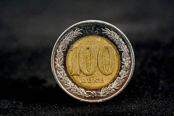 Albania Moneda Vista Cerca Concepto Economía — Foto de Stock