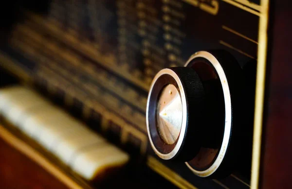 Detalhes Antigos Rádio Estações Rádio — Fotografia de Stock