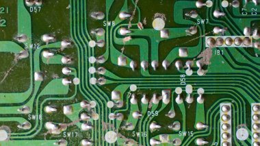 Elektronik yazdırılmış devre kartı kapat.