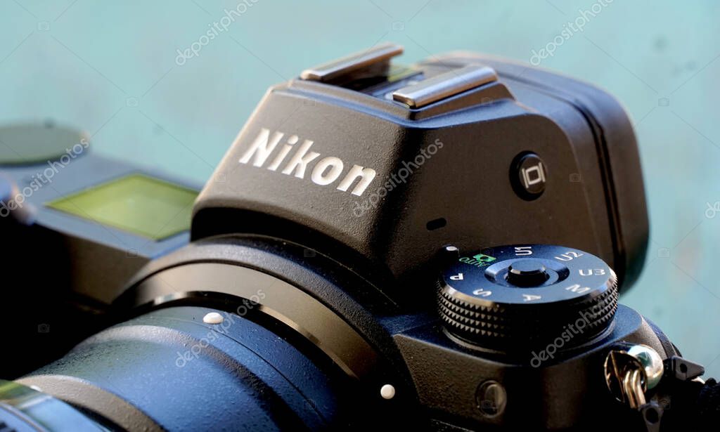 Ohrid, North Macedonia - june. 25, 2024 : Nikon z7 mirrorless camera, close up.