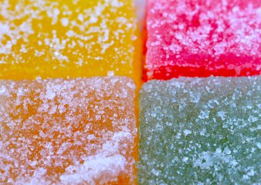 Jöle küpleri yakın çekim, diyet konsepti .