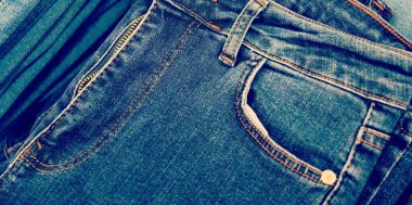 Kot pantolonun cebi, moda kavramı.