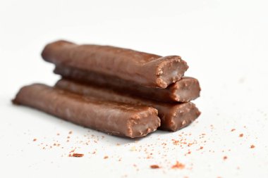 Çikolata beyaz, tatlı yemek konsepti, sağlıksız yemek..