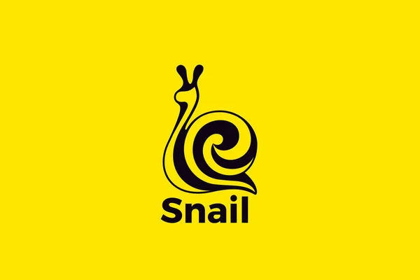 Snigel Logotyp Design Vektor Mall — Stock vektor