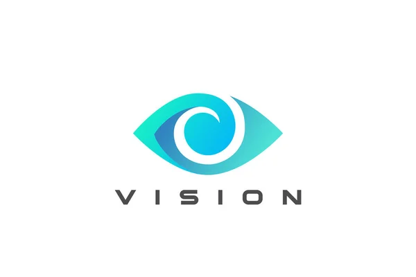 Eye Logo Vision Abstract Design Vector Template Inglês Oftalmologia Clínica Vetores De Stock Royalty-Free