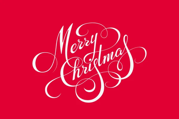 Boldog Karácsonyt Kalligráfia Lettering Design Vector Üdvözlő Mondat Stock Vektor