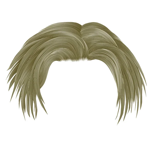 Disheveled Hairs Blond Colors Parting Beauty Fashion Ilustrações De Stock Royalty-Free