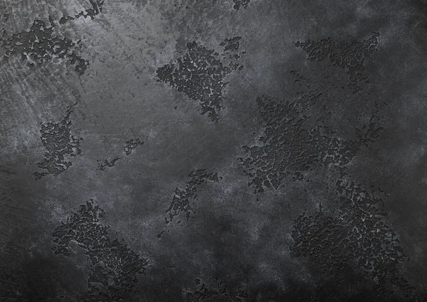 Černá Tmavá Grunge Cement Textura Tapety Pozadí Deska — Stock fotografie