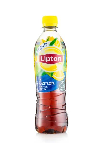 Londres Reino Unido Mayo 2022 Lipton Helado Negro Con Limón —  Fotos de Stock