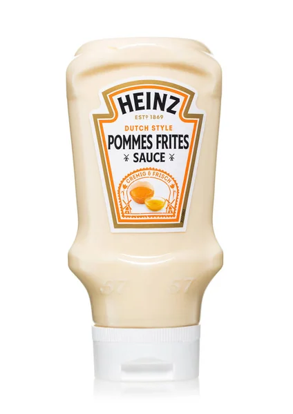 London Kwiecień 2023 Heinz Holenderski Styl Pommes Sos Frytkowy Białym — Zdjęcie stockowe