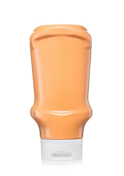 Mayo Ketchup Clássico Cremoso Molho Saboroso Branco — Fotografia de Stock