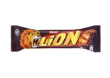 LONDON, İngiltere - NOVEMBER 01, 2024: Beyaz izole edilmiş arka planda çikolatalı gevreklerin aslan kombinasyonu.