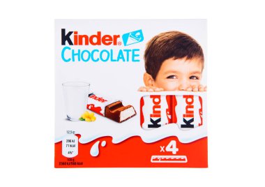 LONDON, İngiltere - 05 Aralık 2024: Beyaz sütle doldurulmuş daha orijinal çikolata