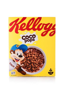 LONDON, İngiltere - 29 Mayıs 2025: Beyaz arka planda Coco tadı var.