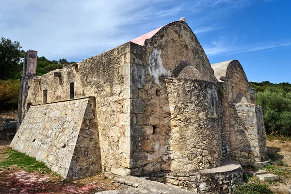 Chiesa Ortodossa Medievale Sull Isola Creta Grecia — Foto Stock