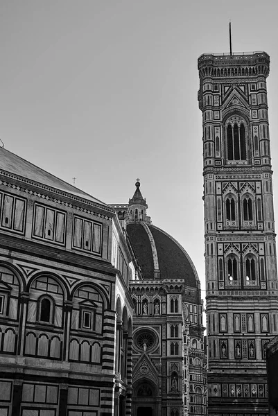 Medieval Bell Tower Dome Cathedral Santa Maria Del Fiore City — Stock Photo, Image