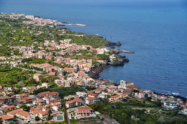 Aerial View Port Acireale Island Sicily Italy — Stock Photo, Image