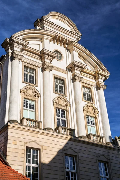 Fachada Una Casa Histórica Ciudad Poznan Polonia —  Fotos de Stock