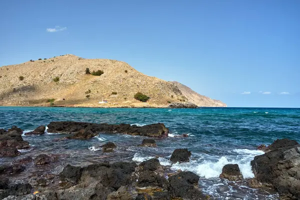 Ortodoks Fjell Kapell Ved Sjøen Byen Georgioupoli Øya Kreta Hellas – stockfoto