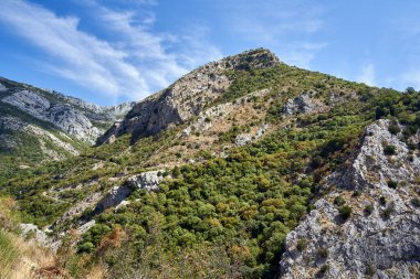 Karadağ 'ın Rumija Dağları' ndaki Rocky tepeleri ve tepeleri