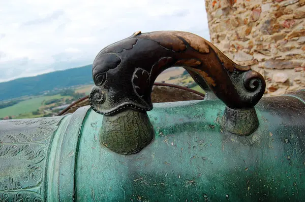 Details Cannon Castle Krasznahorka Slovakia — Stock Photo, Image