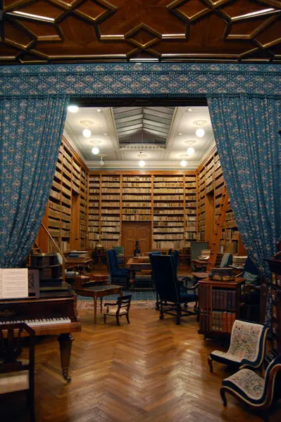 Slovakya Betliar Malikanesi Ndeki Kütüphane Odası — Stok fotoğraf