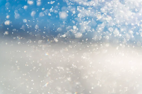 Neve Brilhar Sol Fundo Inverno Abstrato — Fotografia de Stock