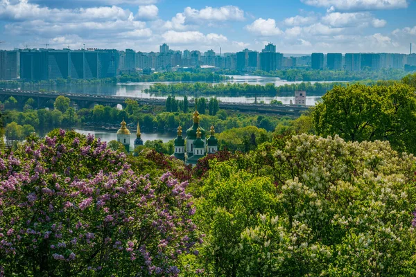 Iconic View Left Bank Kyiv City Botanic Garden Kyiv City — Stock Photo, Image
