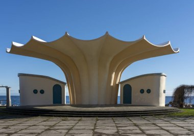 Concert shell also known as a spa shell, Sassnitz, Mecklenburg Western Pomerania, Germany