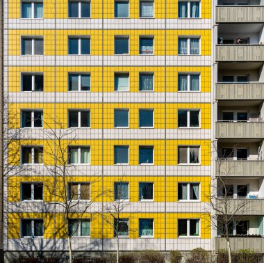 Rental houses of social housing in Berlin Mitte