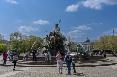 Neptune Fountain at Alexanderplatz, Berlin-Mitte, Germany