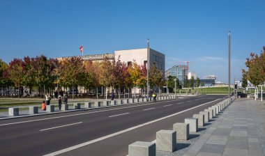 Federal Chancellery in Berlin, government district, Germany
