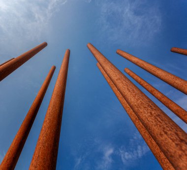 Wall segment at the memorial in Bernauer Strasse, Berlin, Germany
