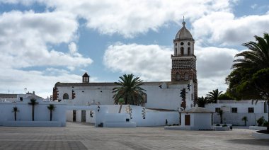 Teguise with the church Iglesia de Nuestra Senora de Guadalupe, Lanzarote, Canary Island, Spain,